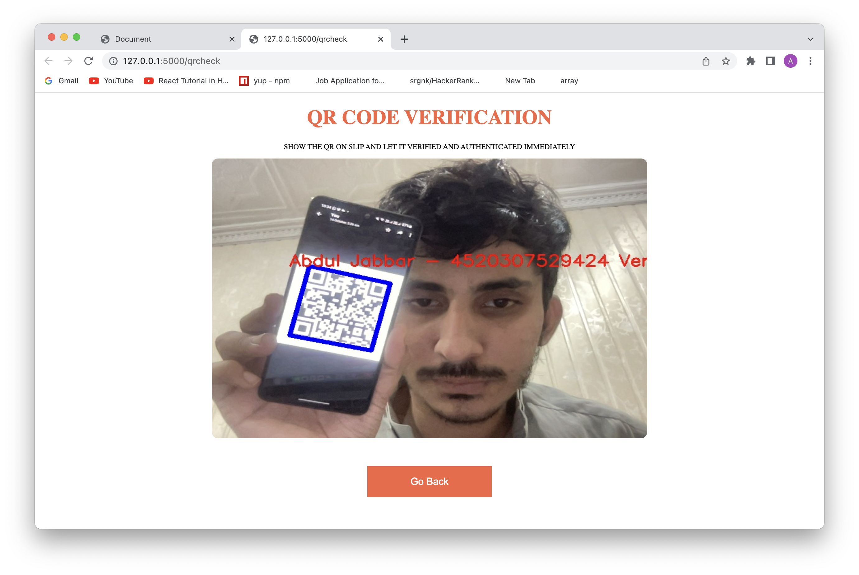 GitHub - jabbar-dev/STSVerificationApp: Face and QR Validation ...