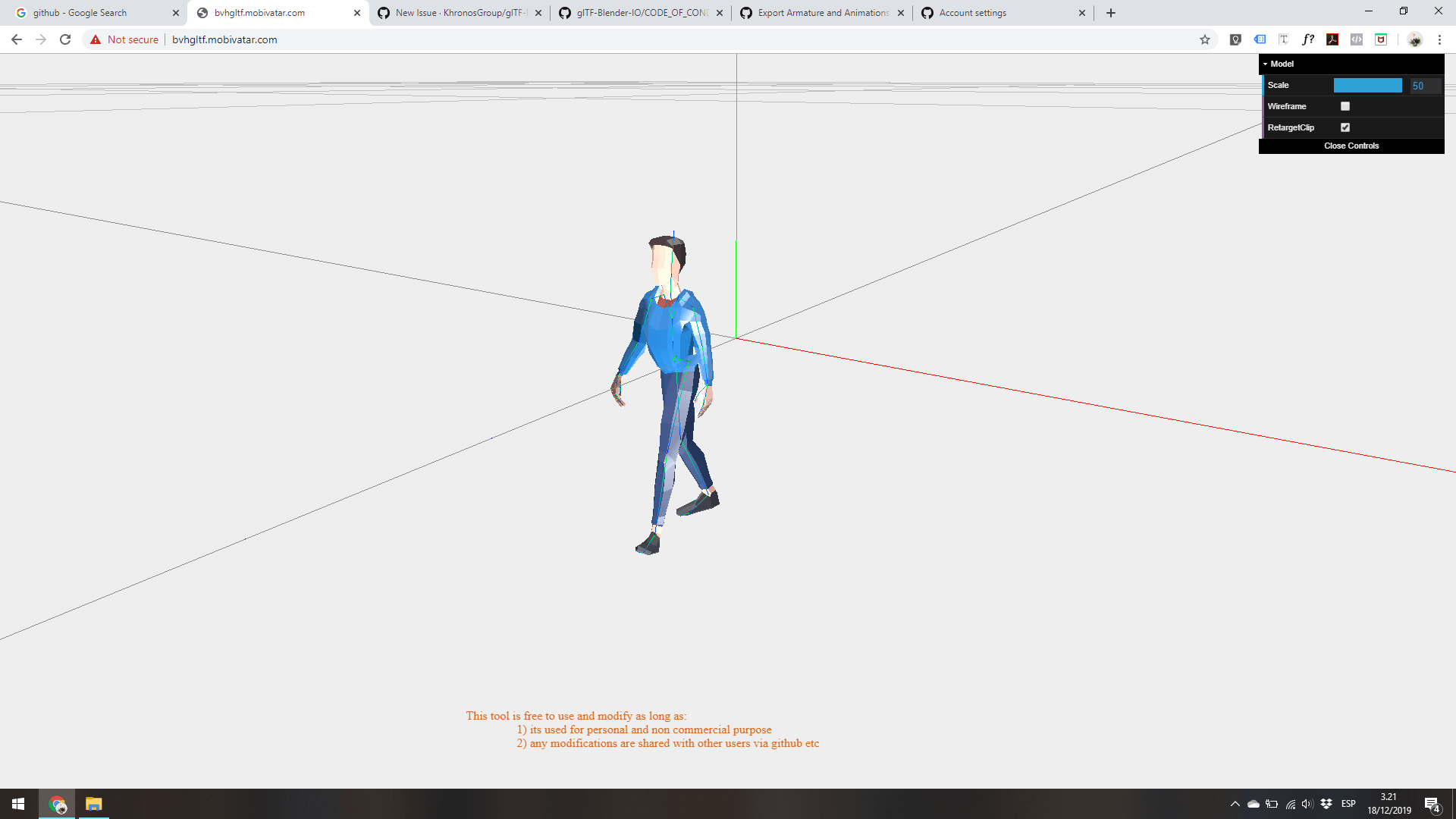 Armature BVH GLTF ThreeJS · Issue 839 · KhronosGroup/glTF