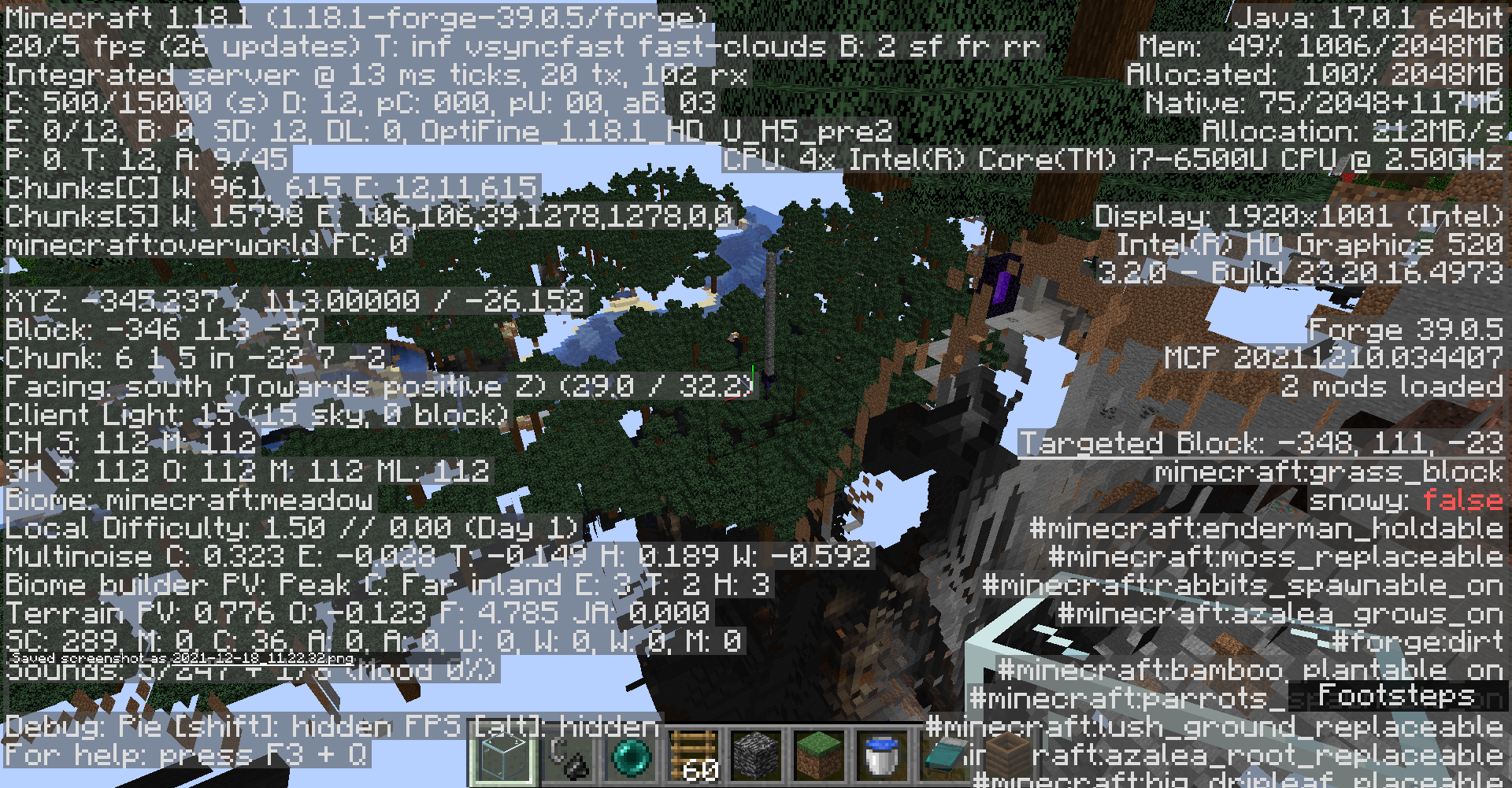 [Bug] [1.18.1] World turning invisible · Issue #6489 · sp614x/optifine ...