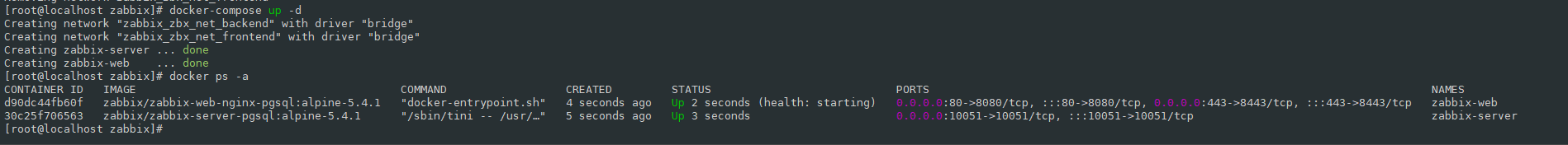 Container not started · Issue #850 · zabbix/zabbix-docker · GitHub
