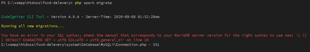 Migration trouble · Issue #3624 · codeigniter4/CodeIgniter4 · GitHub