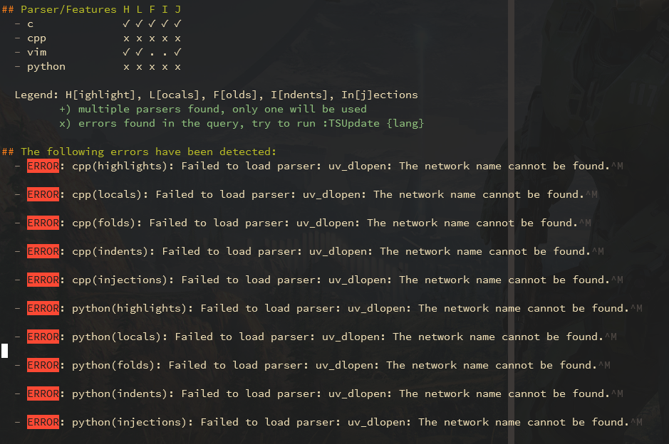 Errors in multiple parsers: Network name cannot be found · Issue #2361 ...
