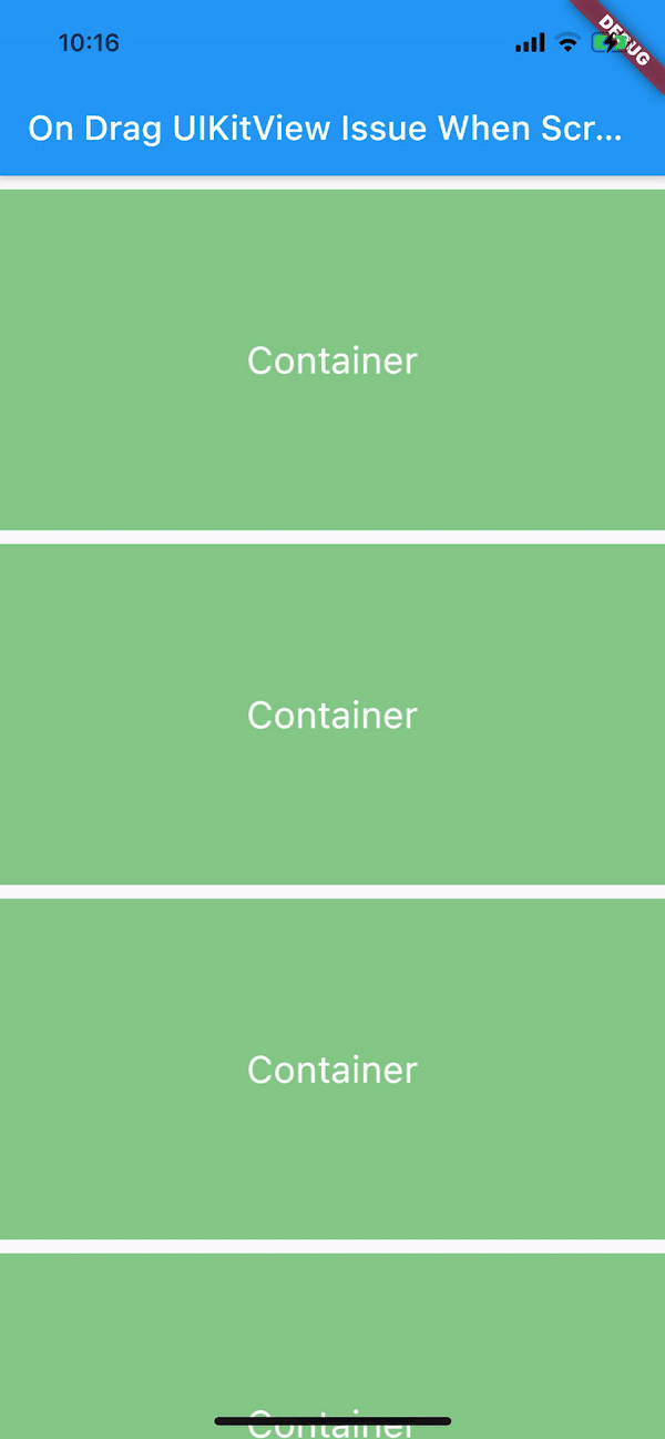 Removing UIKitView when dragging and scrolling from CustomScrollView ...