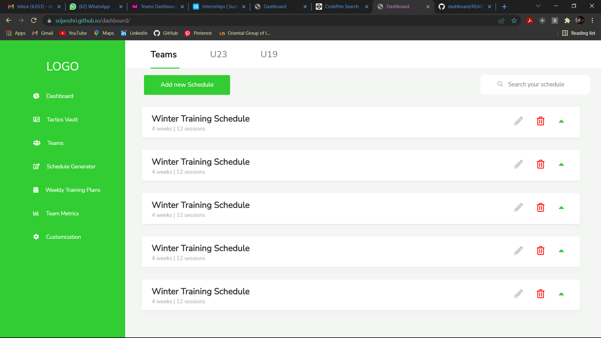 GitHub - srijanshri/dashboard