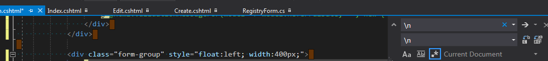 Search and replace doesn't find \n\n · Issue #41188 · microsoft/vscode ...
