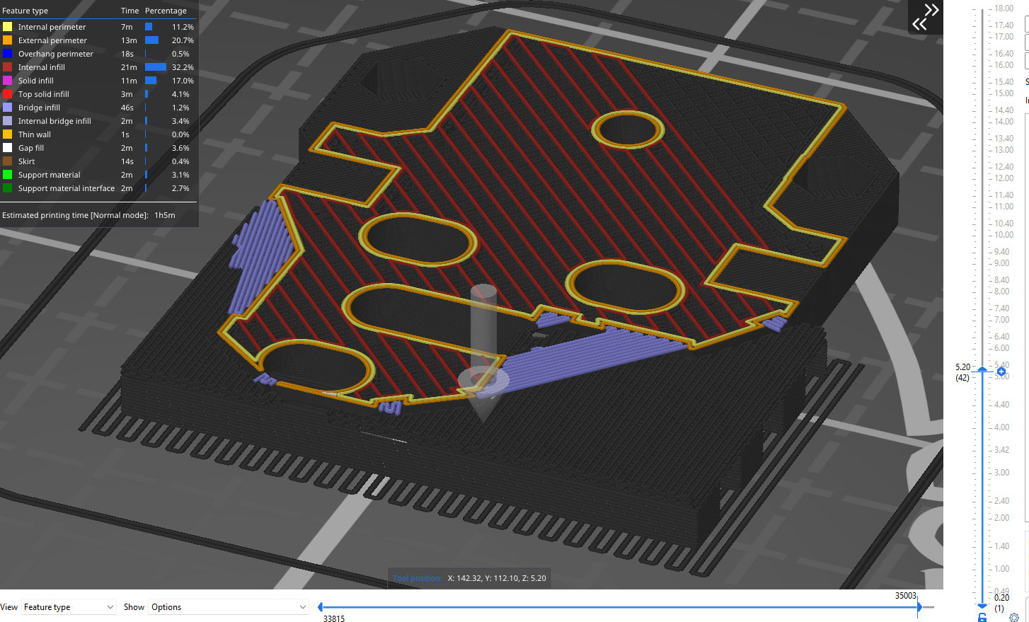 Layer above support material interface is not consistent · Issue 2255