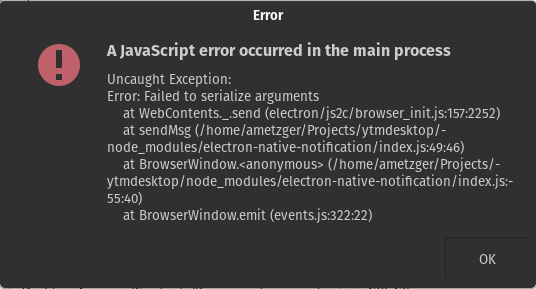 JavaScript Errors: electron-native-notification, js2c · Issue #367 ...
