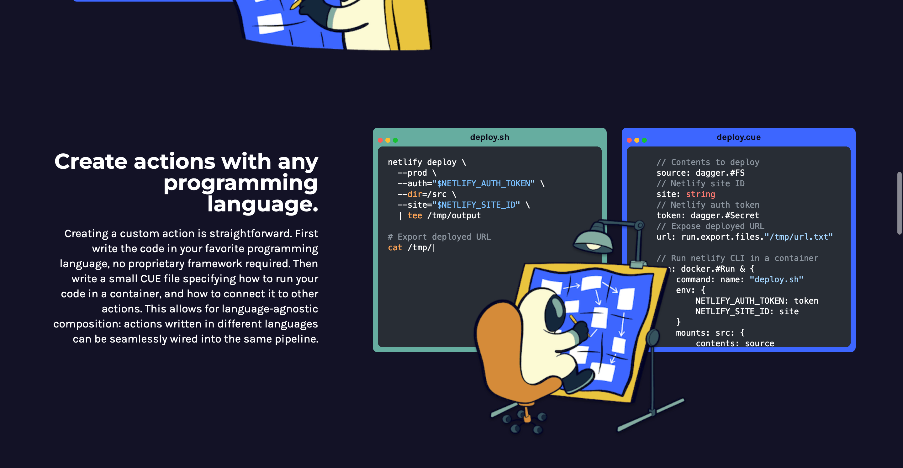 Document how to create an action in any language · Issue #2178 · dagger ...