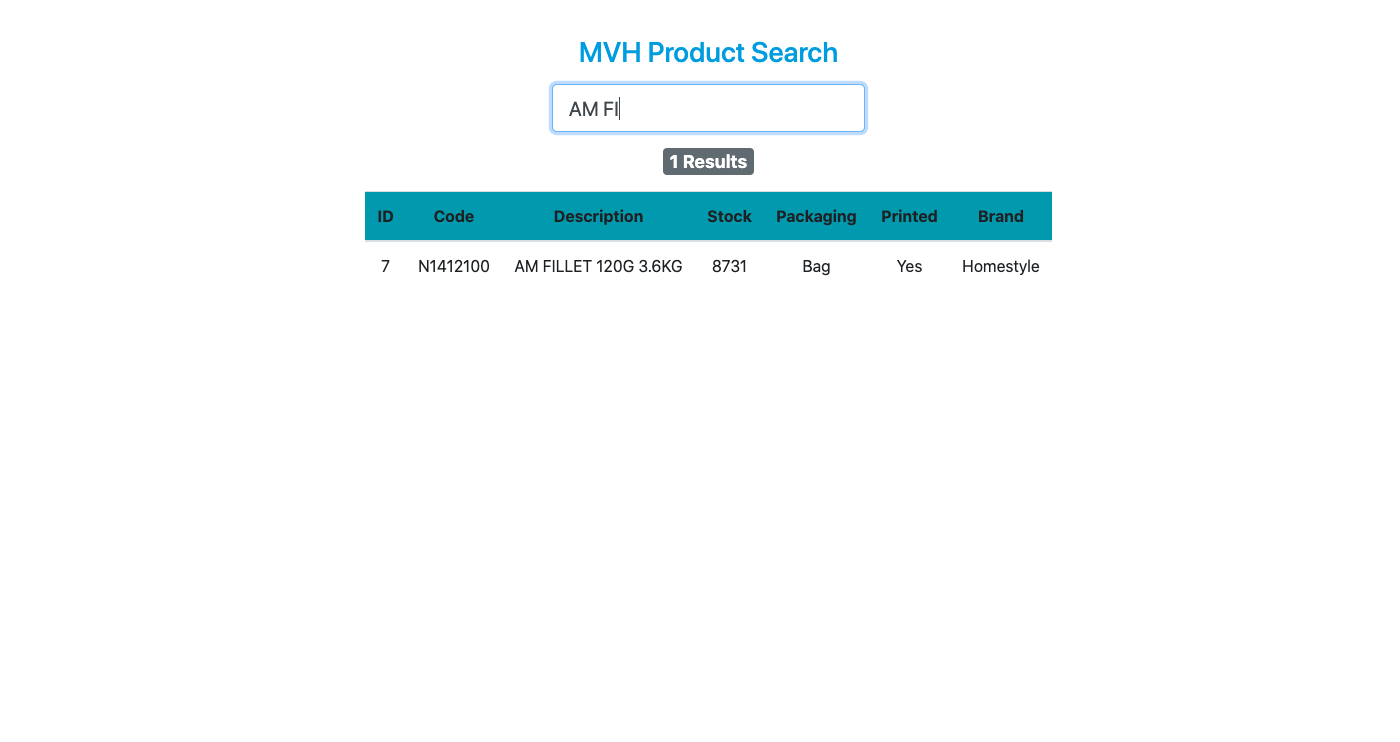 GitHub - PerrySmithMoss/MWH-Product-Search