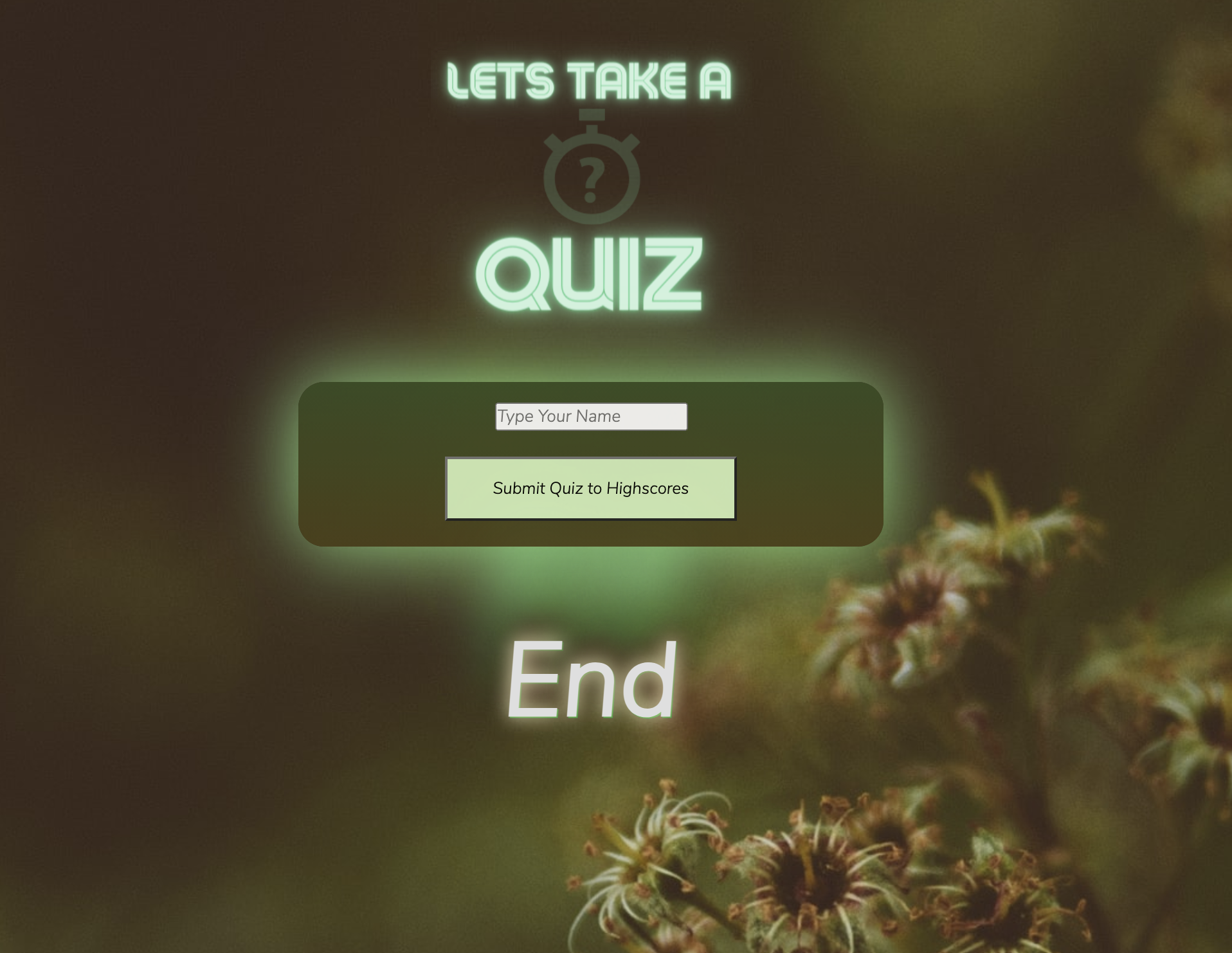 github - tianwes timed-javascript-quiz: a javascript... GitHub - Bkrendan12/Javascript-Timed-Quiz