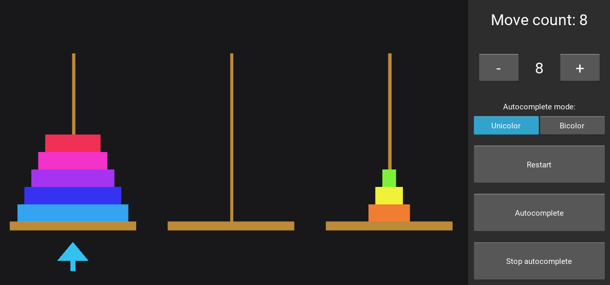 GitHub - a-float/hanoi-tower: Hanoi tower intercative visualization