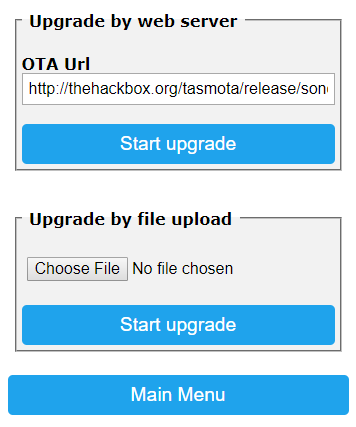 Upgrade choices