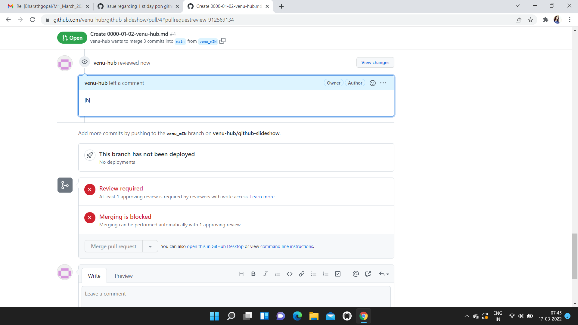Unable to complete Pull Request - First Day on Github · Issue #130 ...