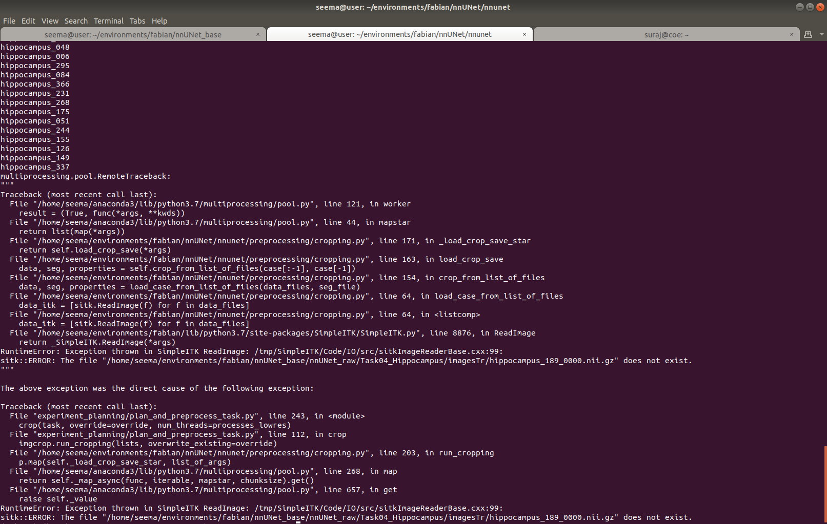 sitk:: ERROR: The file "........0000.nii.gz" does not exist · Issue ...