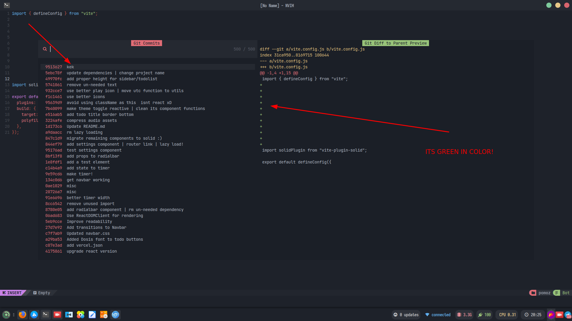 Color is incorrect when committing git changes · Issue #1317 · NvChad ...