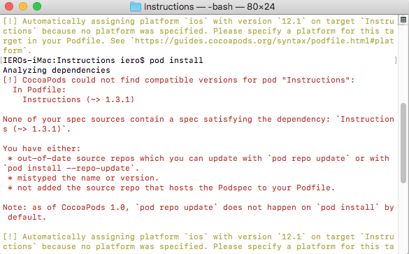 Not able to download the latest version (1.3.1) by pod install · Issue ...