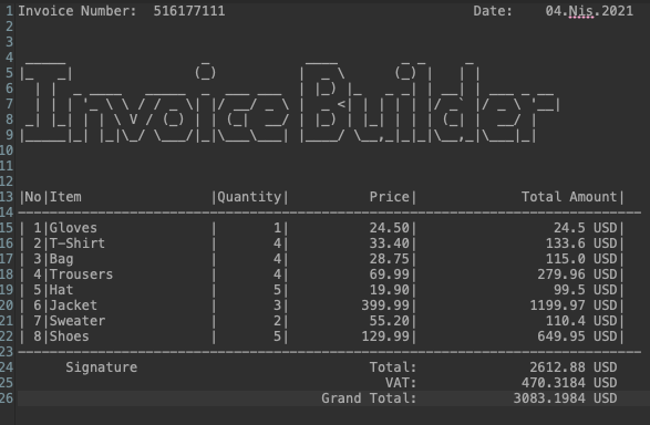 GitHub - yigittheearthwalker/JavaInvoiceBuilderExercise