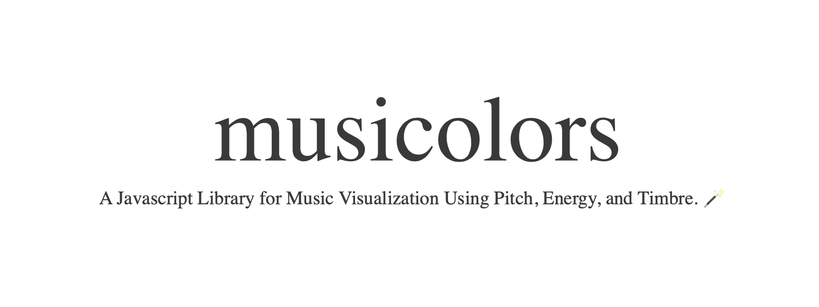 GitHub ChungHaLee/musicolors A Javascript Library for Music