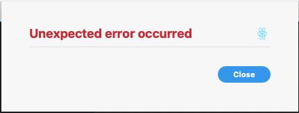 React Gen Error