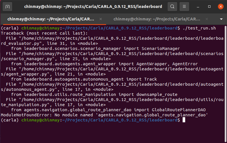 ModuleNotFoundError: No module named 'srunner' · Issue #826 · carla ...
