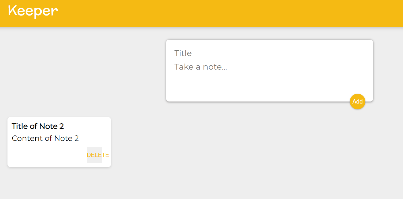 GitHub - nadiamonteiro/Keeper-App: Created with CodeSandbox