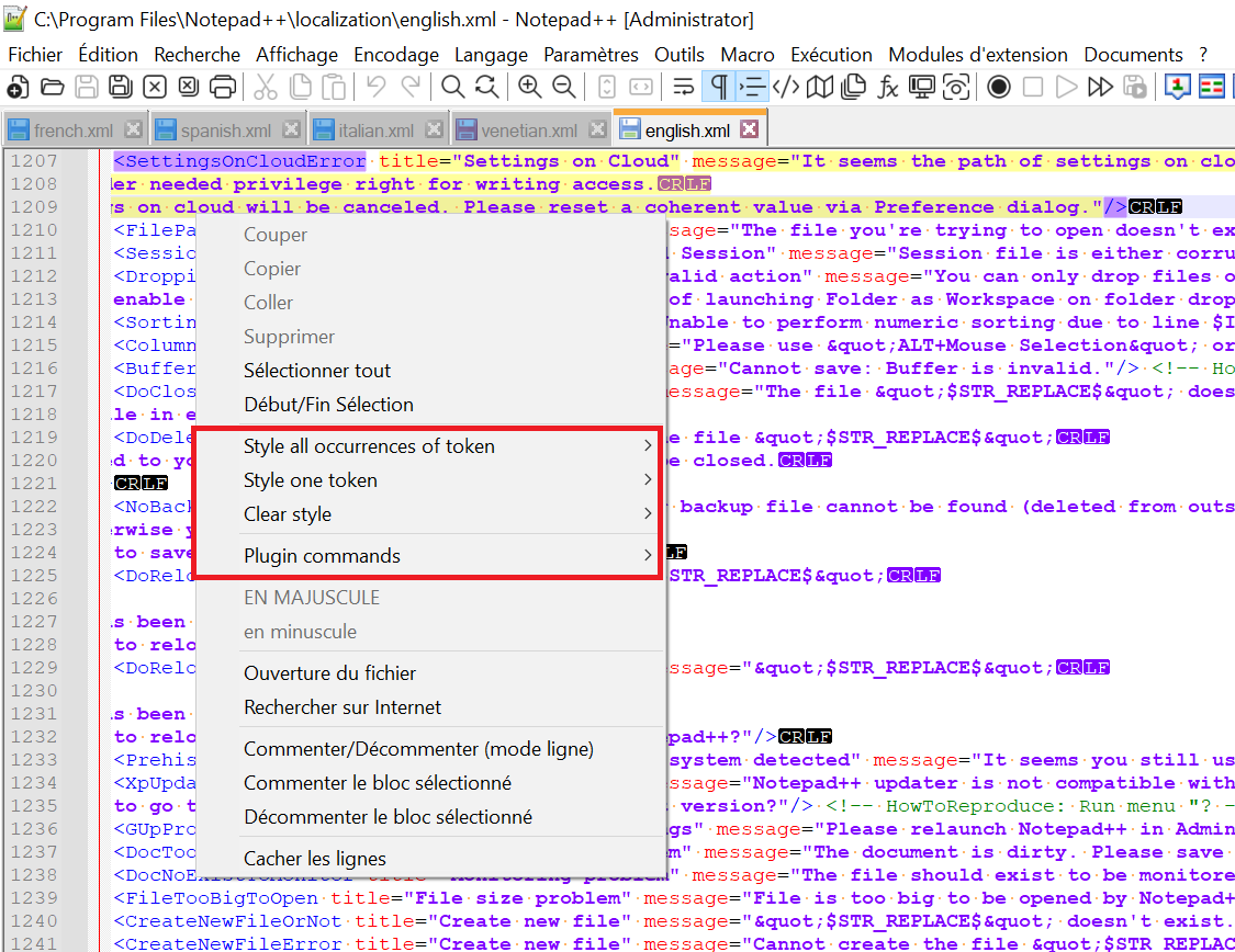 right-click menu, labels not traslated · Issue #10980 · notepad-plus ...