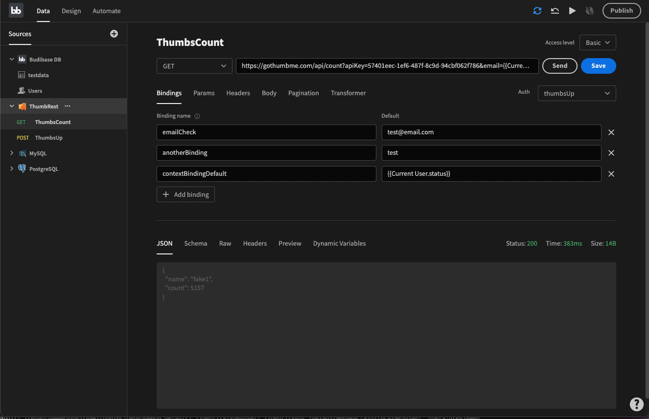 REST query bindings for Current User by deanhannigan · Pull Request