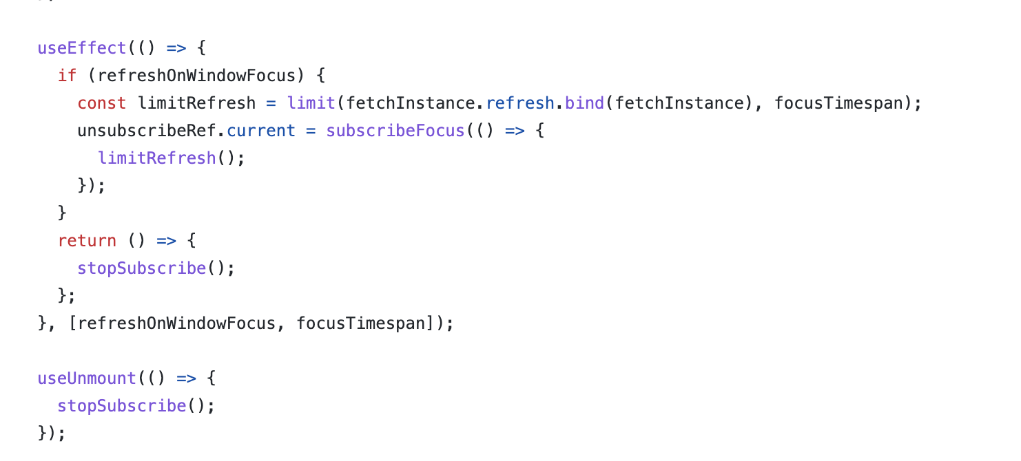 useRefreshOnWindowFocusPlugin存在bug · Issue #1913 · alibaba/hooks · GitHub