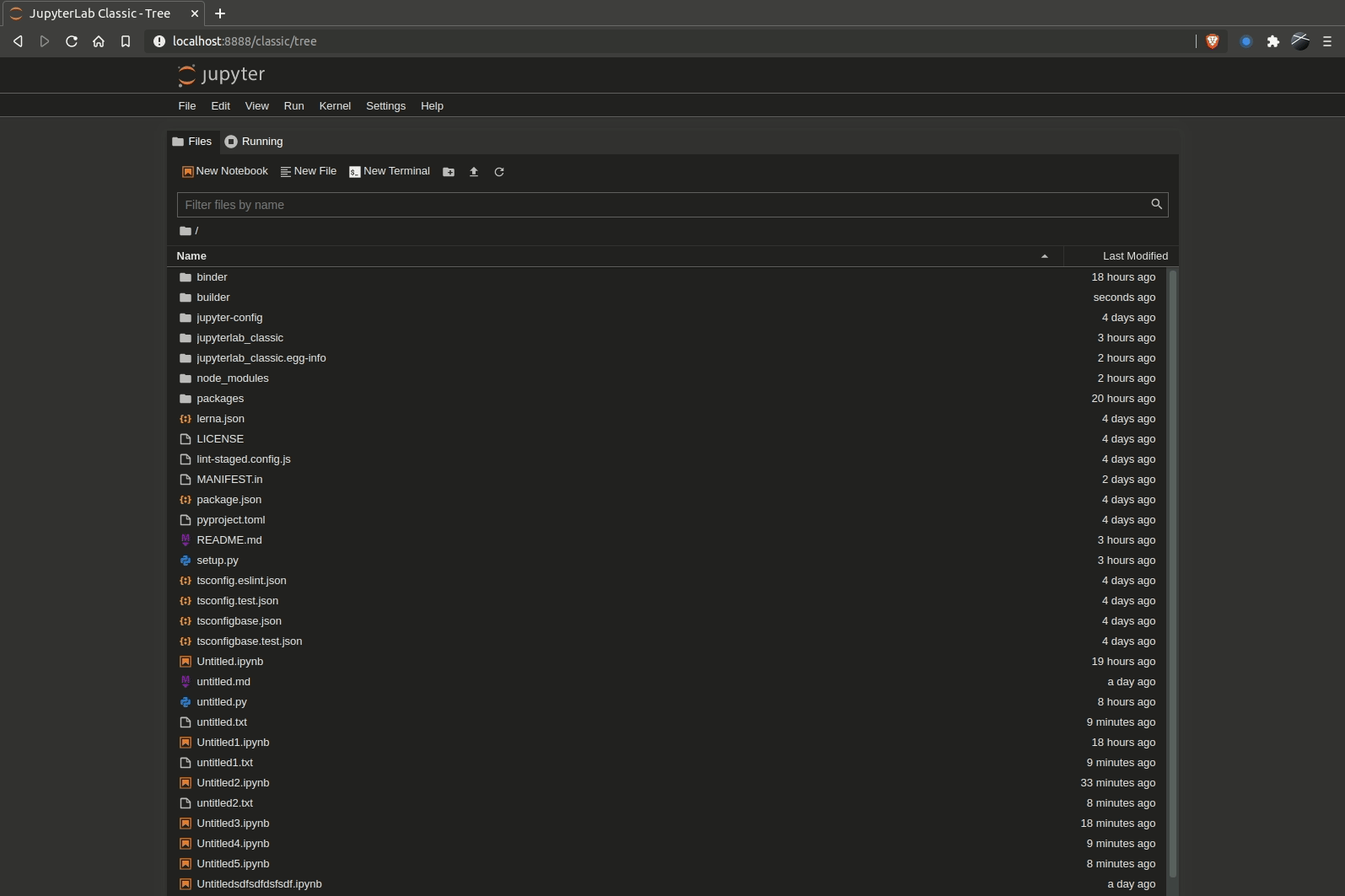 Add file browser buttons to create new notebooks, files and terminals