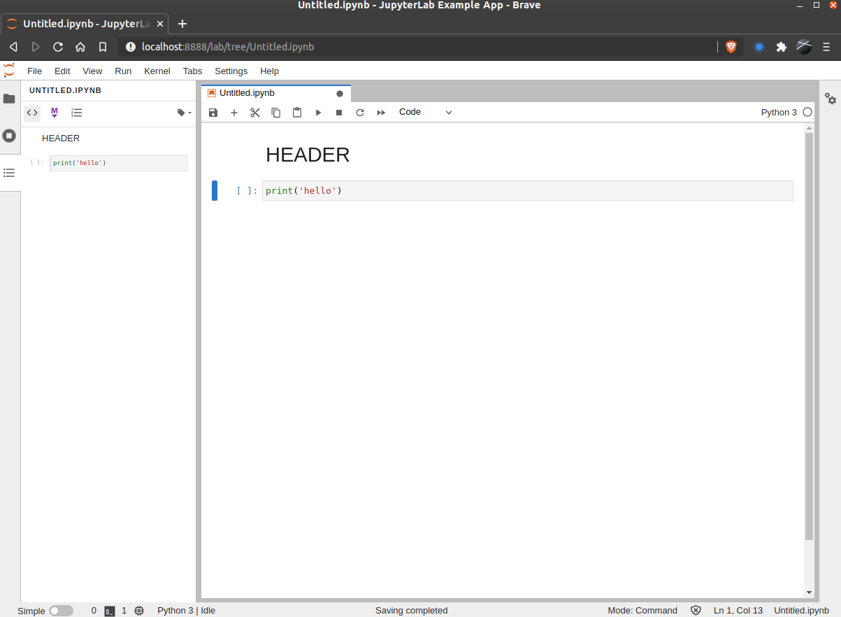 Add the toc extension to the `app` example by jtpio · Pull Request