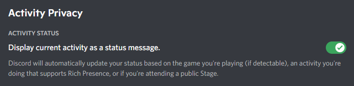 Discord Settings