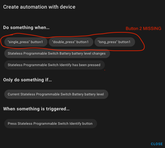 [HomeKit Controller] Double Rocker Switch only shows 1 button for ...