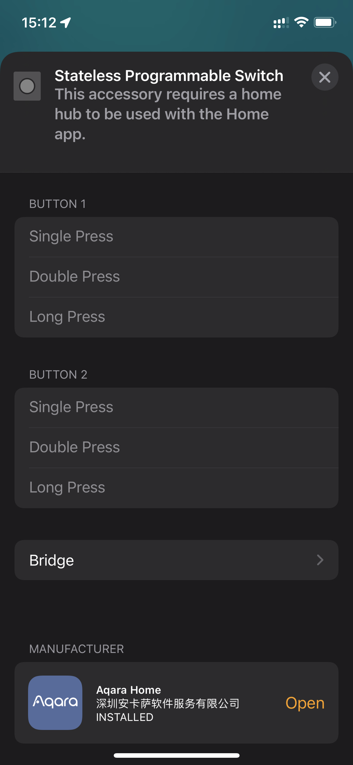 [HomeKit Controller] Double Rocker Switch only shows 1 button for ...