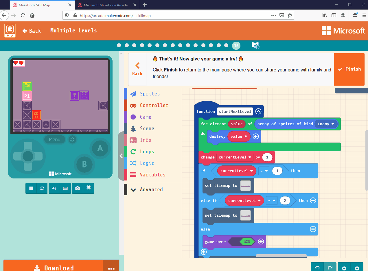 Multiple Levels: Code changed after sharing this project · Issue #3362 ...