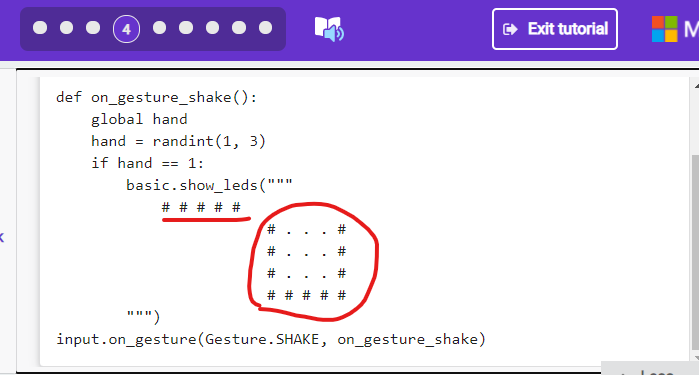 Rock Paper Scissors Python tutorial: Code need to be formatted for step ...