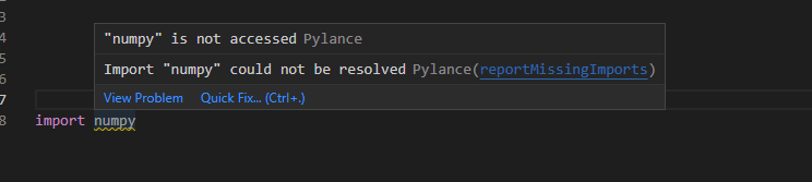 No error message to prompt even though the package is not installed ...
