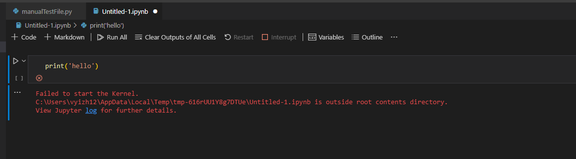 "outside root contents directory" error when run cell. · Issue #9709 ...
