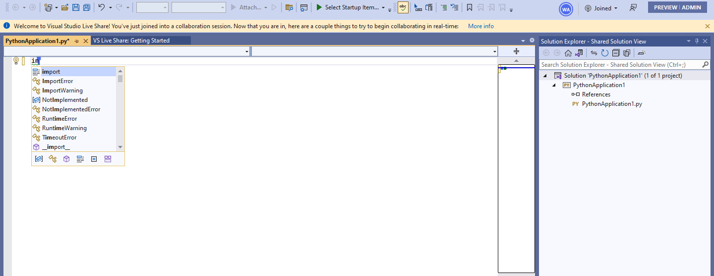 LiveShare: Intellisense doesn't work. · Issue #7374 · microsoft/PTVS ...