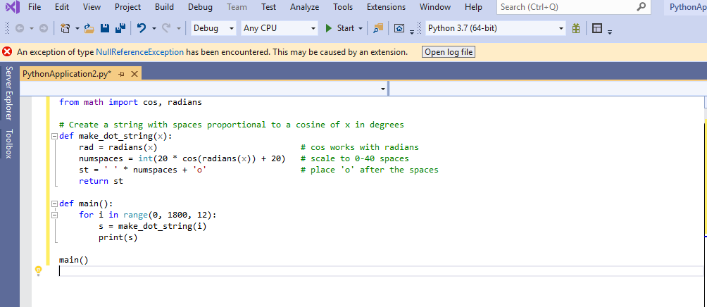 An error pops up when edit in Python Application project. · Issue #5965 ...