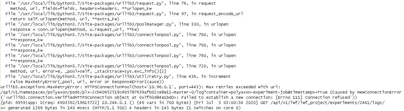 Experiment failed as zombie · Issue #881 · polyaxon/polyaxon · GitHub