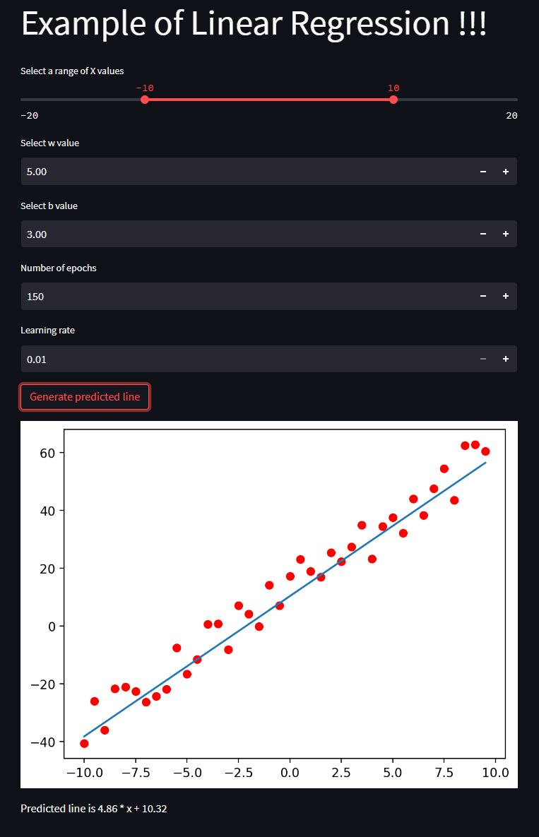 GitHub - lavatus/Linear-Regression-App