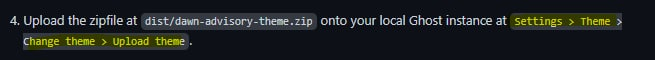 Invalid theme error when uploading theme to local Ghost instance ...