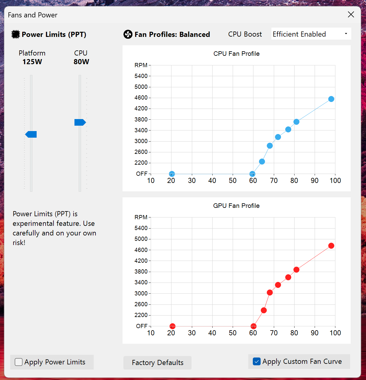 Custom Fan Curve not working properly · Issue #240 · seerge/g-helper ...