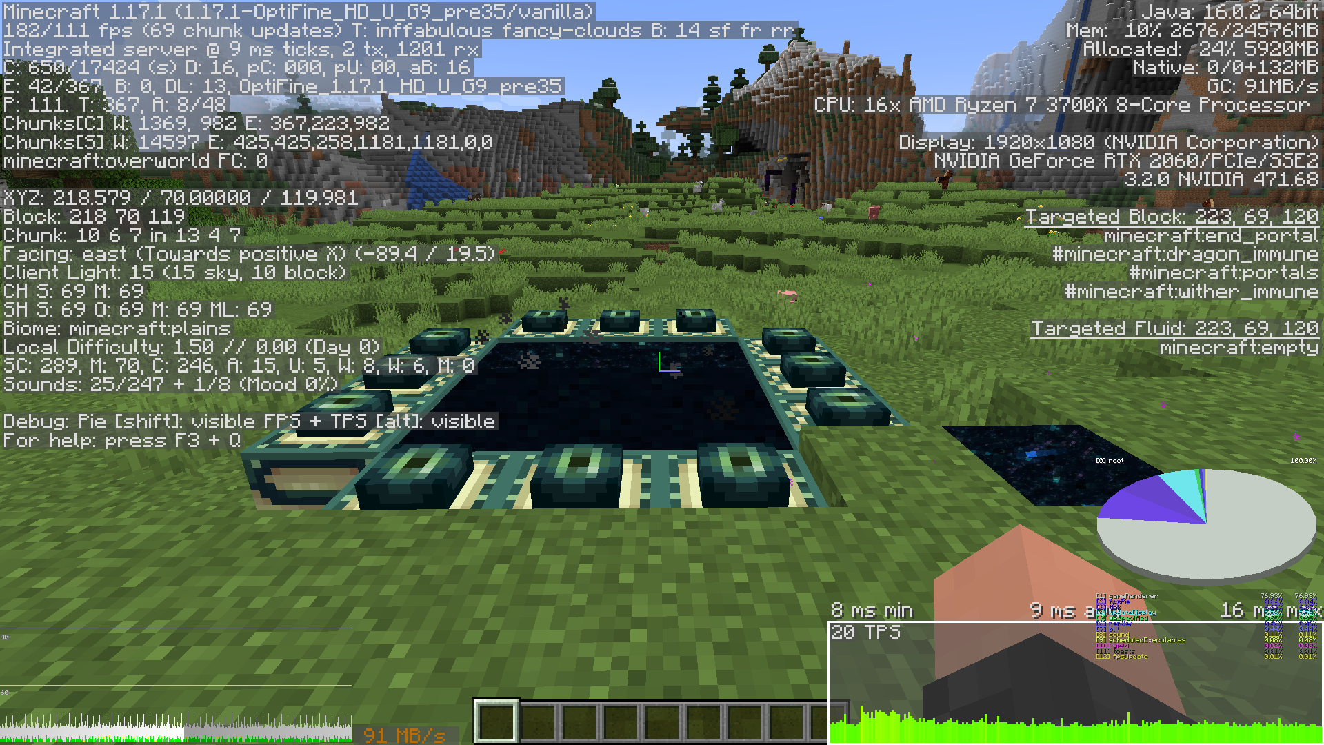 [Rendering Bug/1.17.1] End Portal texture appears incorrect with Fast ...