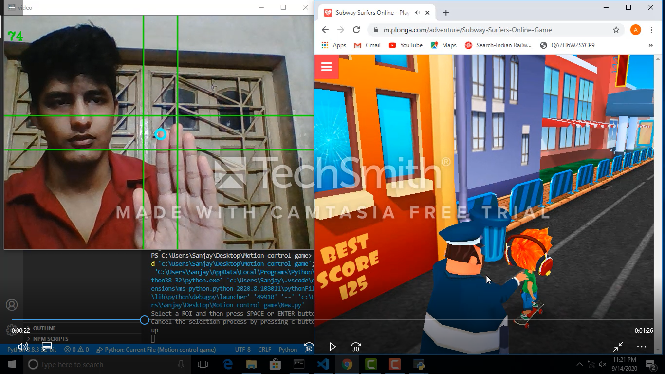 GitHub adityajha0102/MotionControlGame