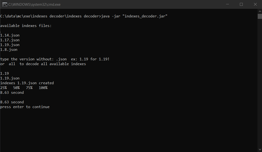 GitHub - Aqua47/minecraft-indexes-decoder: extract hashed files and ...