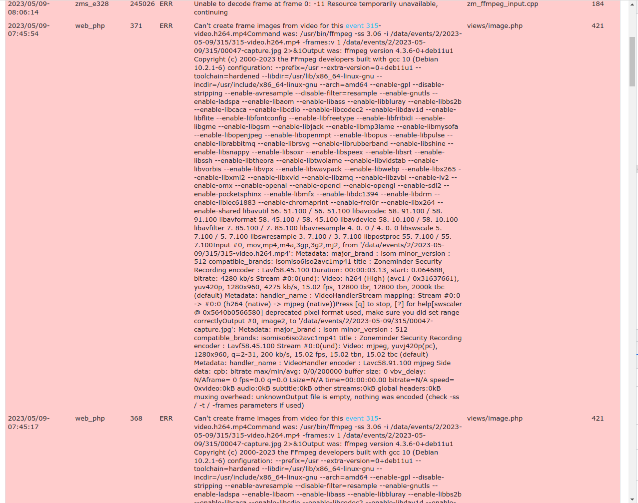 Log table entries should be verticalalign top (not middle) · Issue