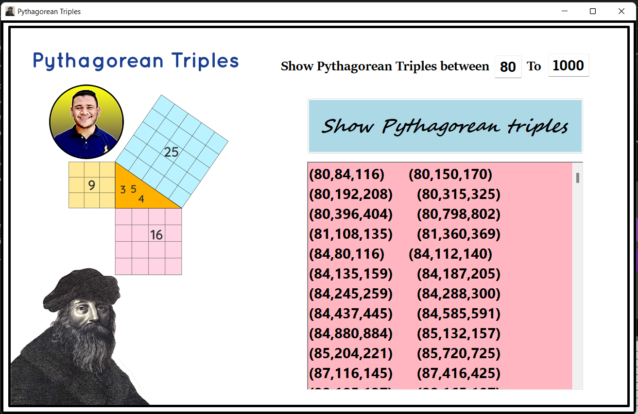 GitHub - MahmoudAlyosify/PythagoreanTriples: (Pythagorean Triples) A ...