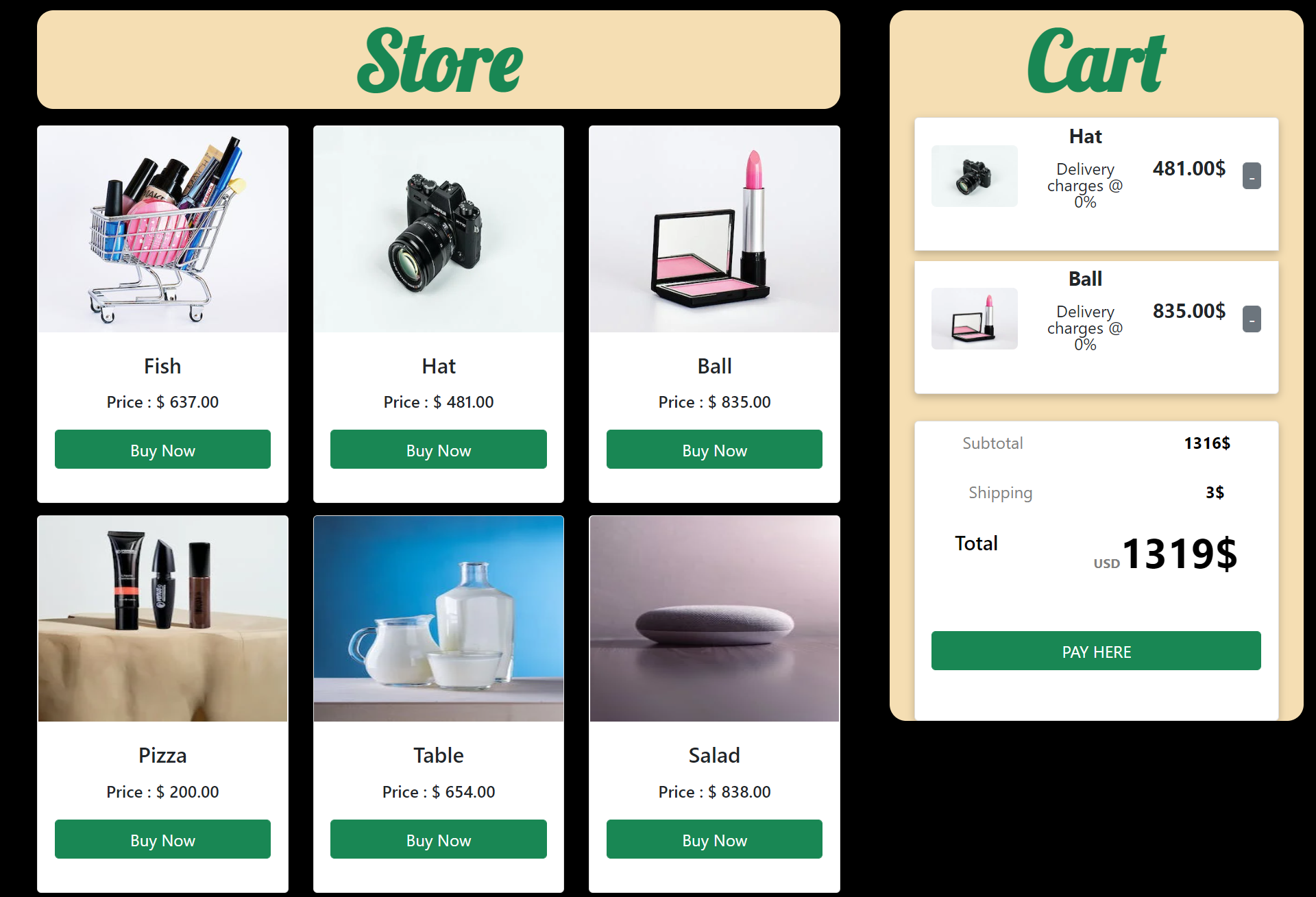 GitHub - biasedzeus/shoppingCart: Shopping Cart