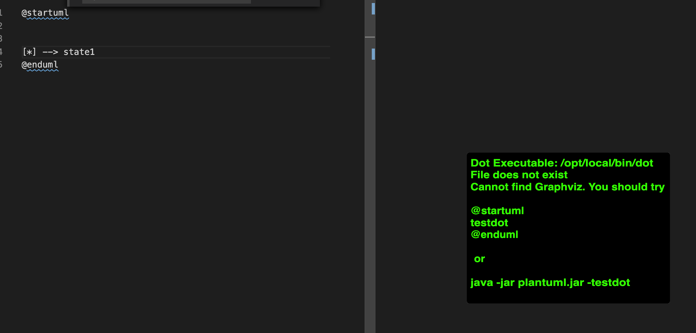 state diagram not working · Issue 367 · qjebbs/vscodeplantuml · GitHub